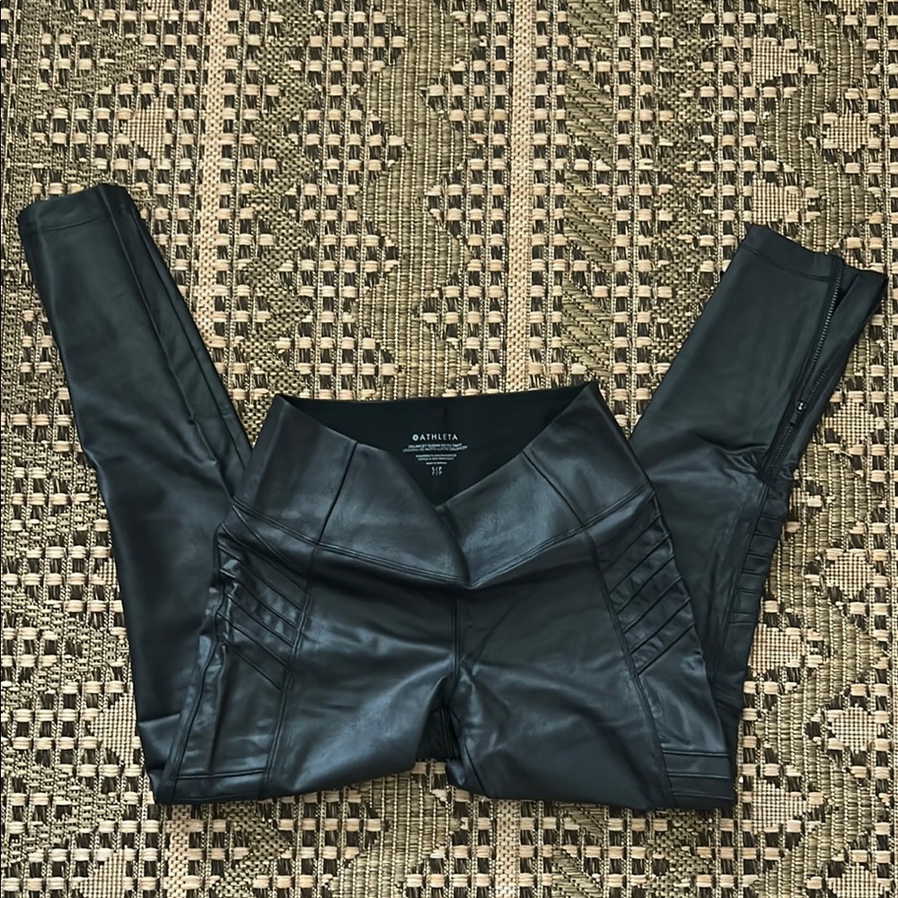Athleta Delancey Gleam Moto Tights